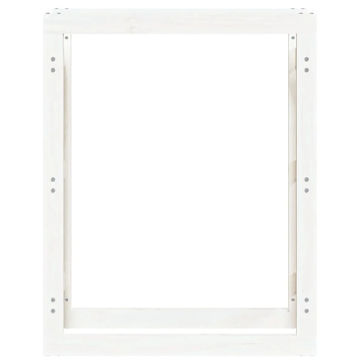 vidaXL Support bois de chauffage - Blanc