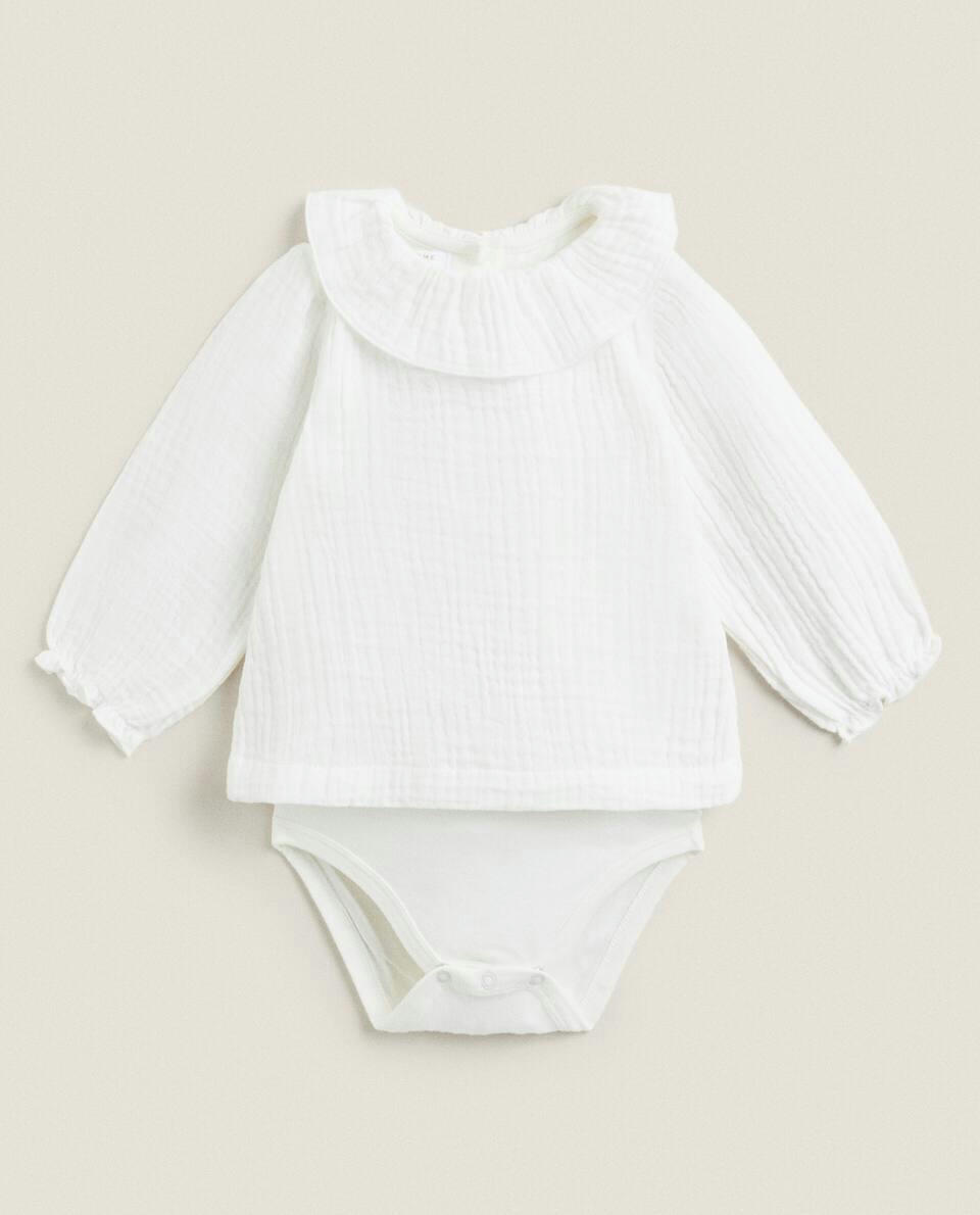Body de bebê em musselina