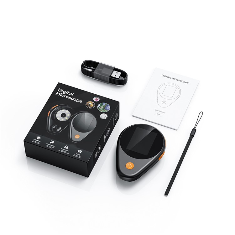 Portables Digital 8-LED Mikroskop mit 2