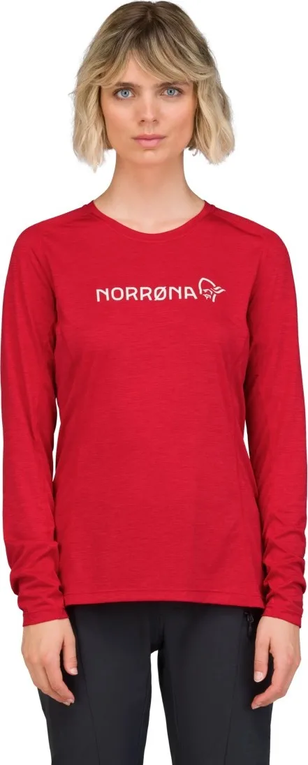 Norrøna Women's Fjørå Equaliser Lightweight Long Sleeve Aura Orange
