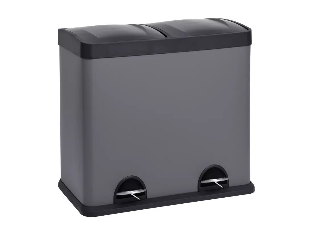 Poubelle de tri 48L en inox
