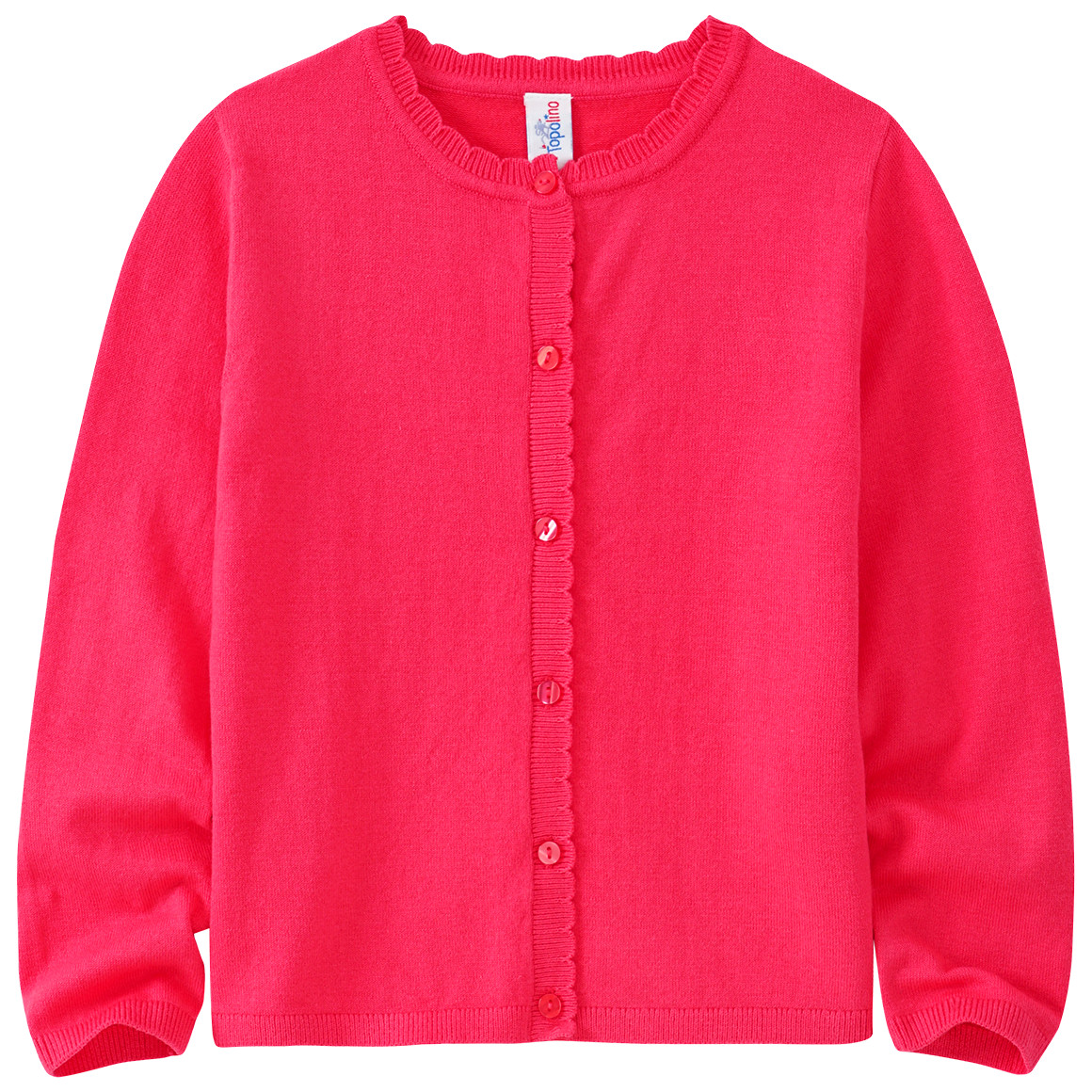 Topolino Mädchen Cardigan mit Knopfleiste hellrot