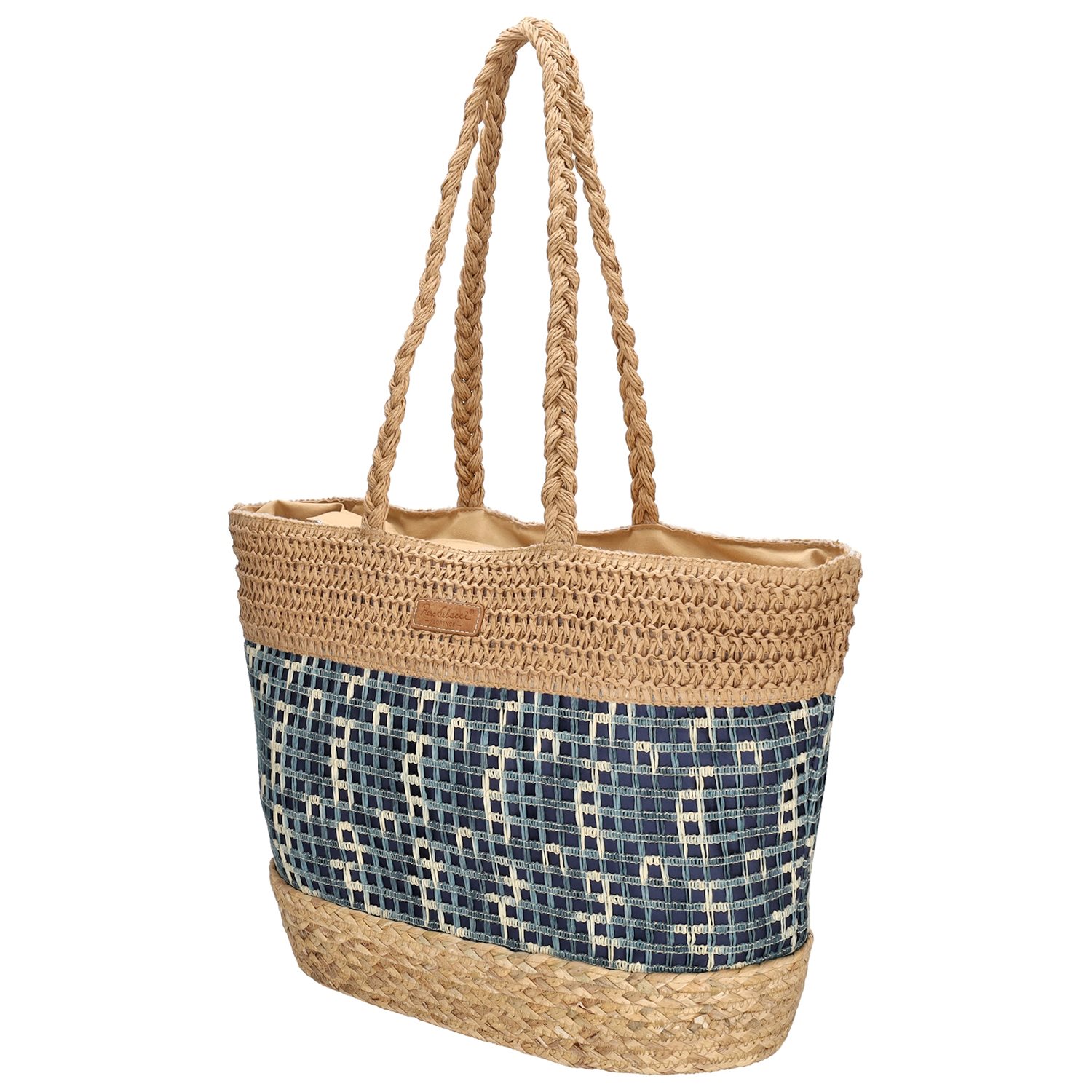 PE Florence Natural life Beachbag navy creme