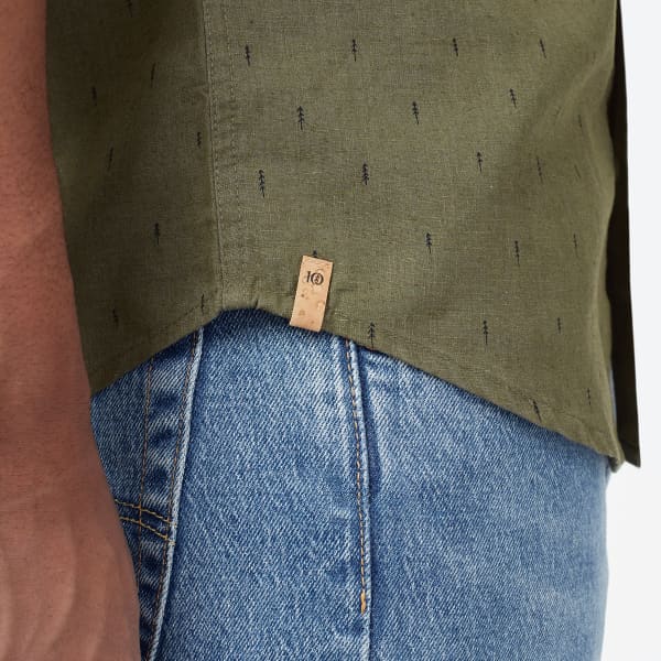Chemise TENTREE M SMALL TREE MANCOS SHORTSLEEVE SHIRT OLIVE NIGHT GREEN
