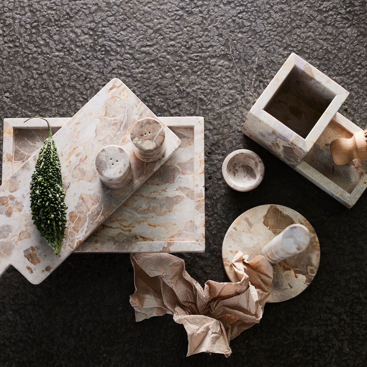 Vita brett, seashell