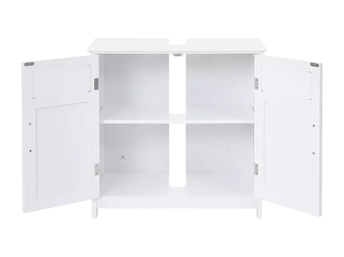 Meuble sous-lavabo MCW-A85, blanc