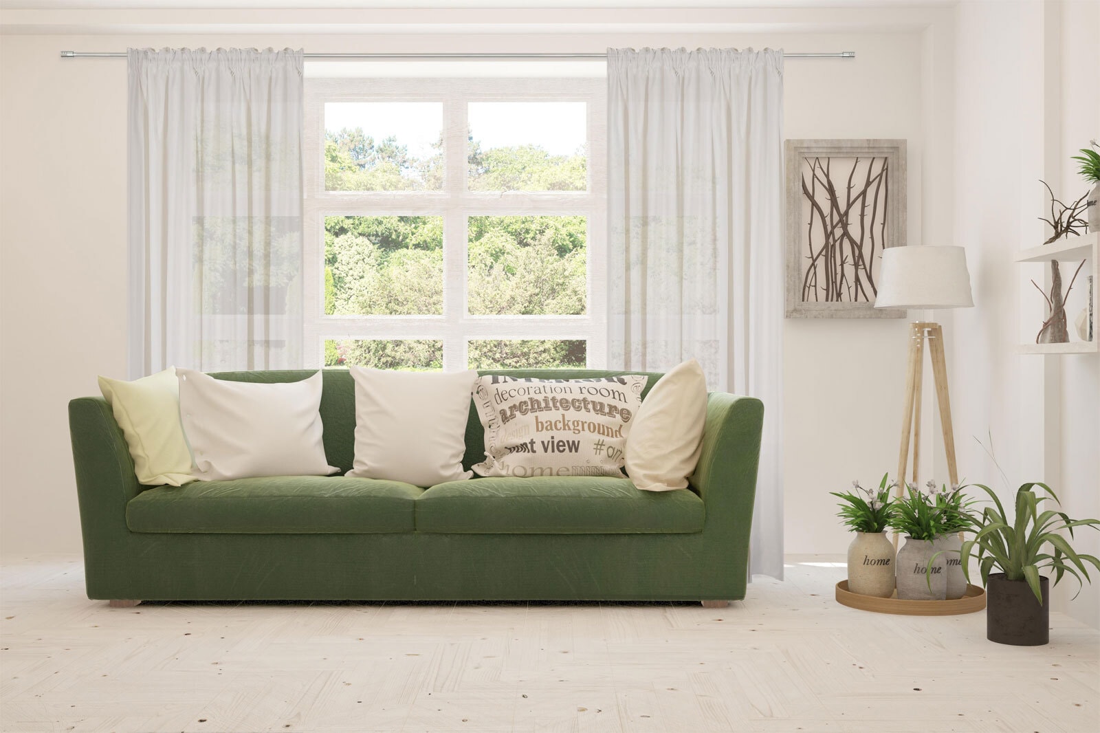 my deco Schlaufenvorhang BREEZE 135 x 300 cm weiss