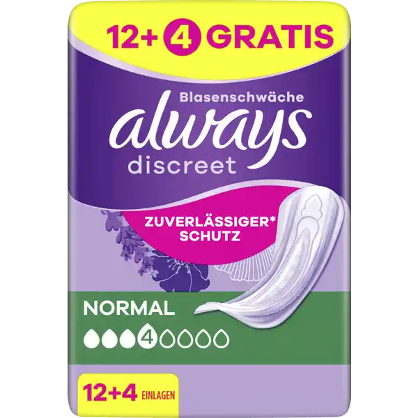 Discreet Inkontinenz Normal 12+4