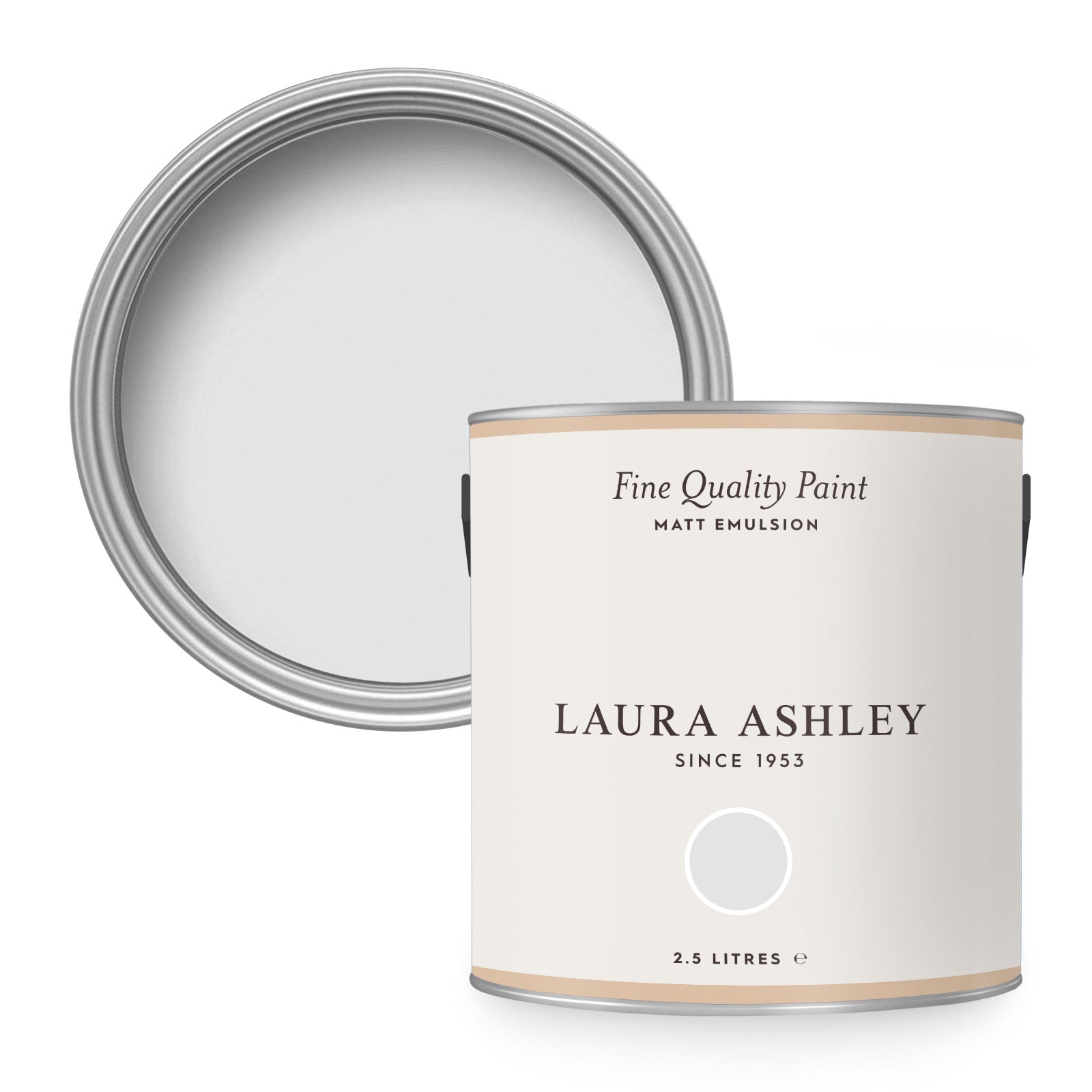 Laura Ashley Muurverf Mat 2.5L Sugared Grijs Wit
