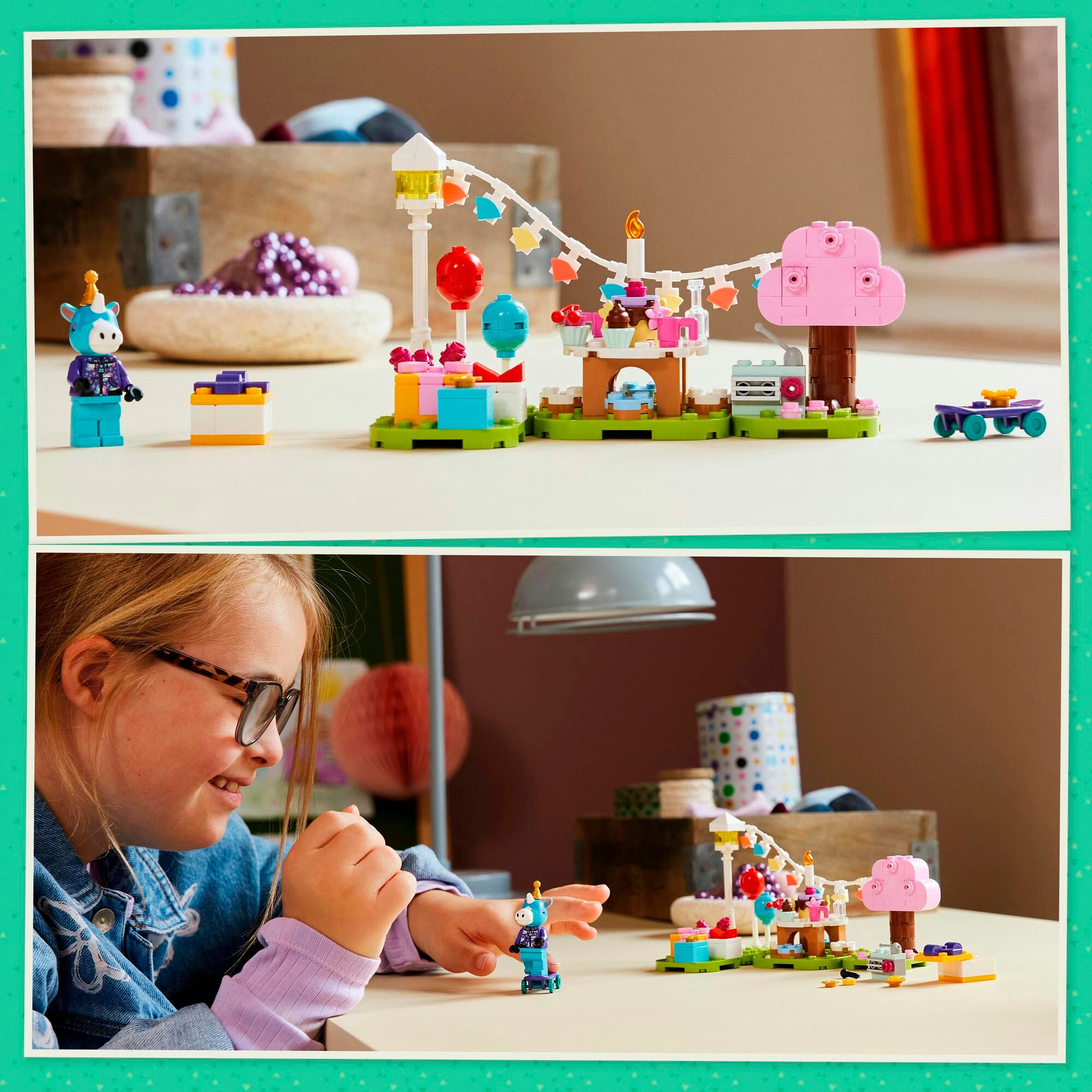 LEGO Konstruktionsspielzeug Animal Crossing Jimmys Geburtstagsparty