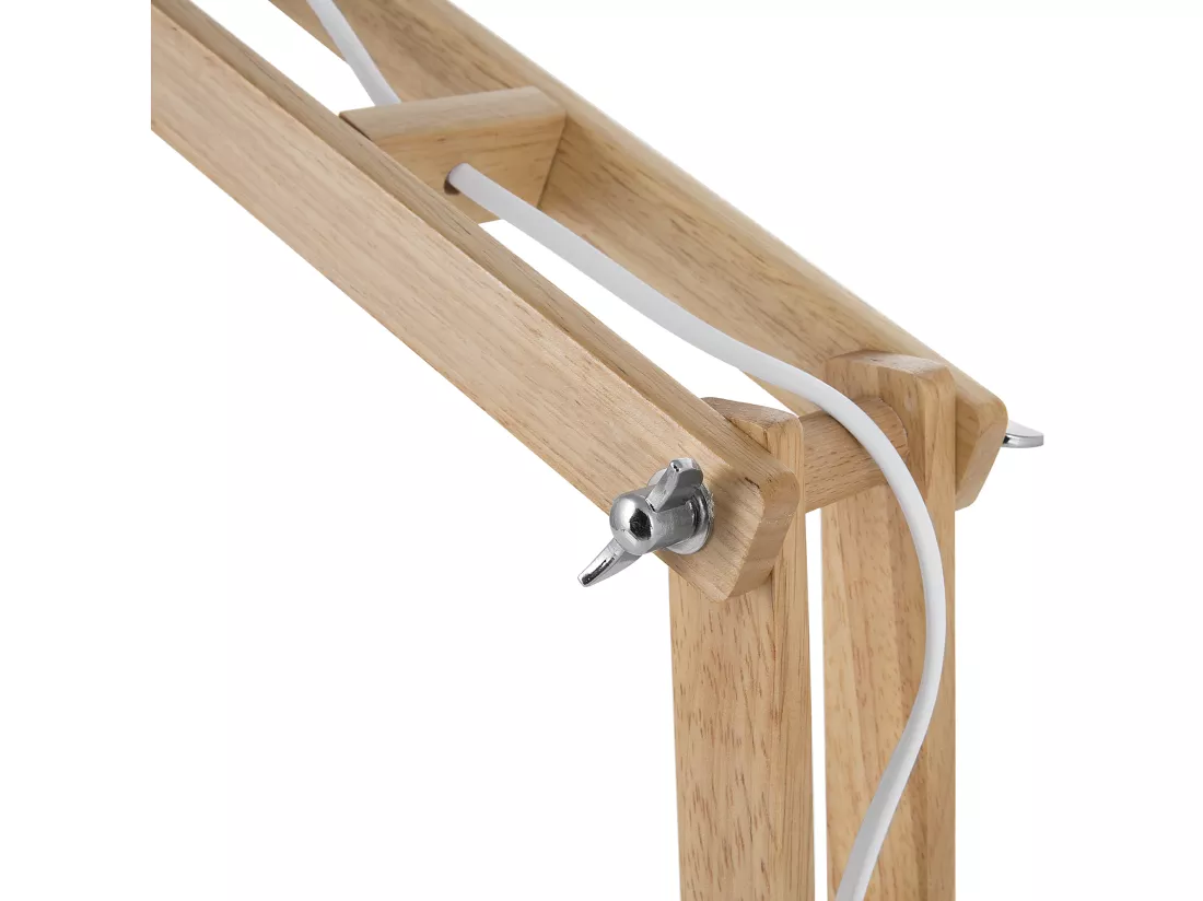Lampe de bureau SALADO Réglable Bois Blanc