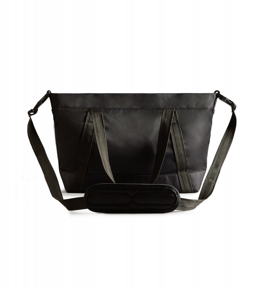 Bolsa tote média Hunter em nylon preto