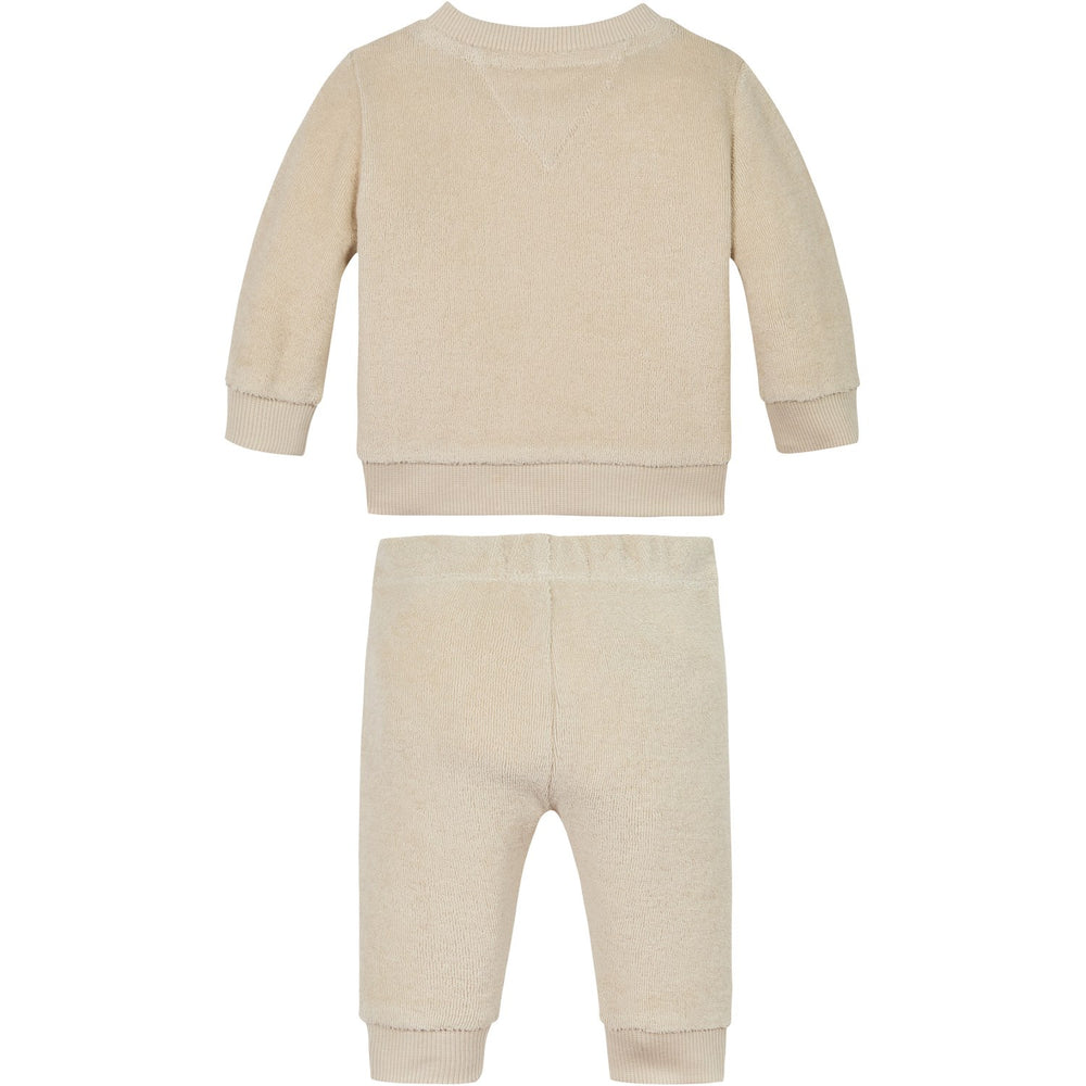 Køb Tommy Hilfiger Classic Beige Towelling Sweatsæt
