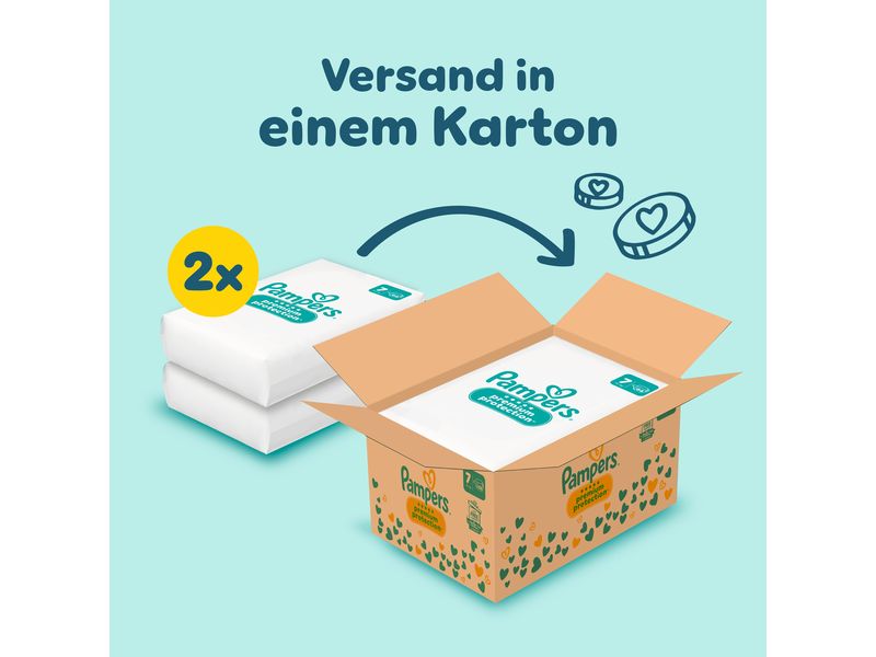 Pampers Windeln Premium Protection Grösse 7 Monatsbox 15  kg, 128 Stück