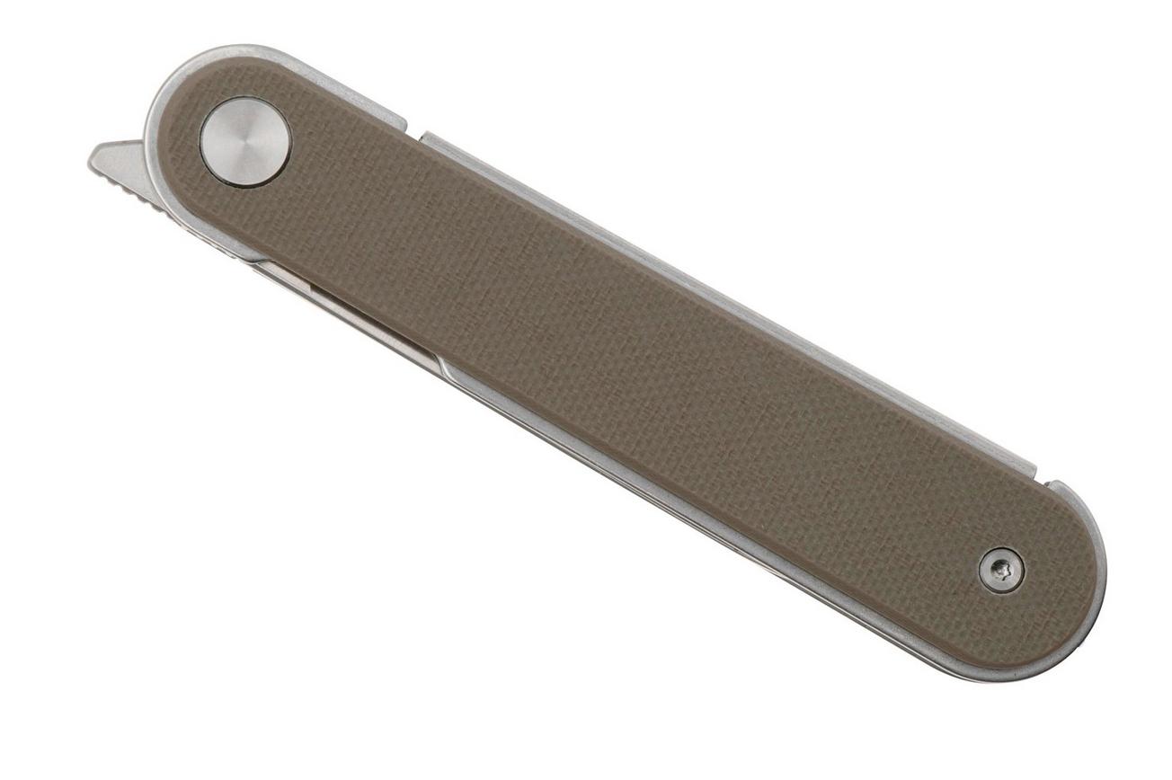 Real Steel Iris Front Flipper 8061BC Satin 12C27, Coyote G10, zakmes