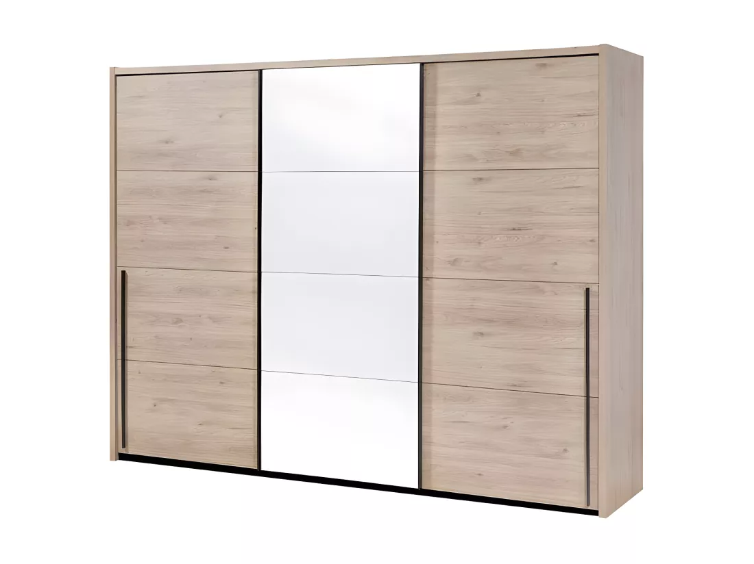 Chambre Adulte Complète (180*200) Bois clair - ANAELLE