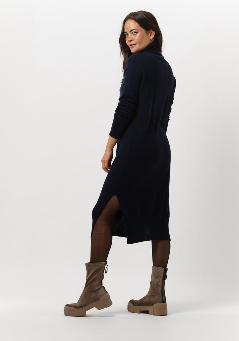 NOT SHY donkerblauwe not shy midi jurk teba