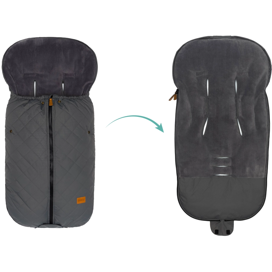 fillikid Winterfußsack Kamet Grau