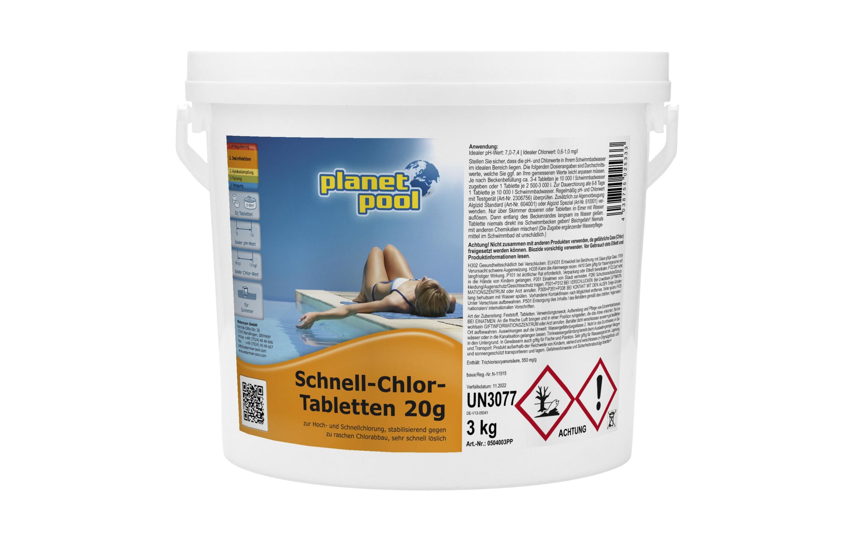 Schnell-Chlor-Tabletten 20 g / 3 kgSchnell-Chlor-Tabletten 20 g