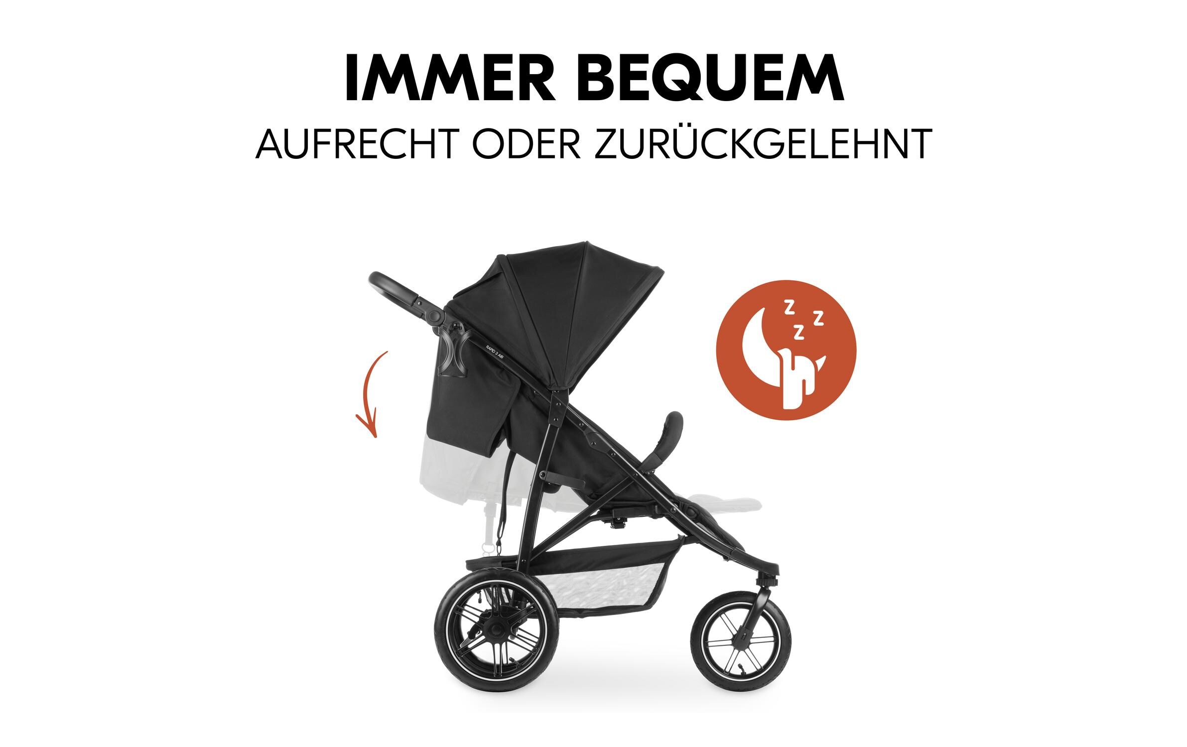 Buggy Rapid 3 Air Black<br>Kinderwagen für jedes Gelände