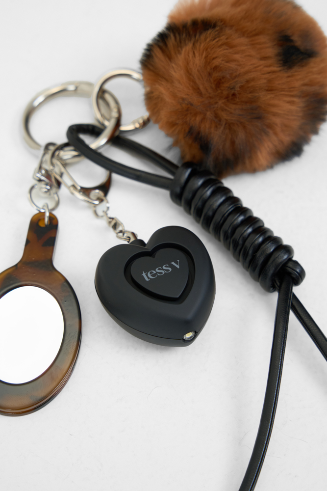 Alarm keychain zwart