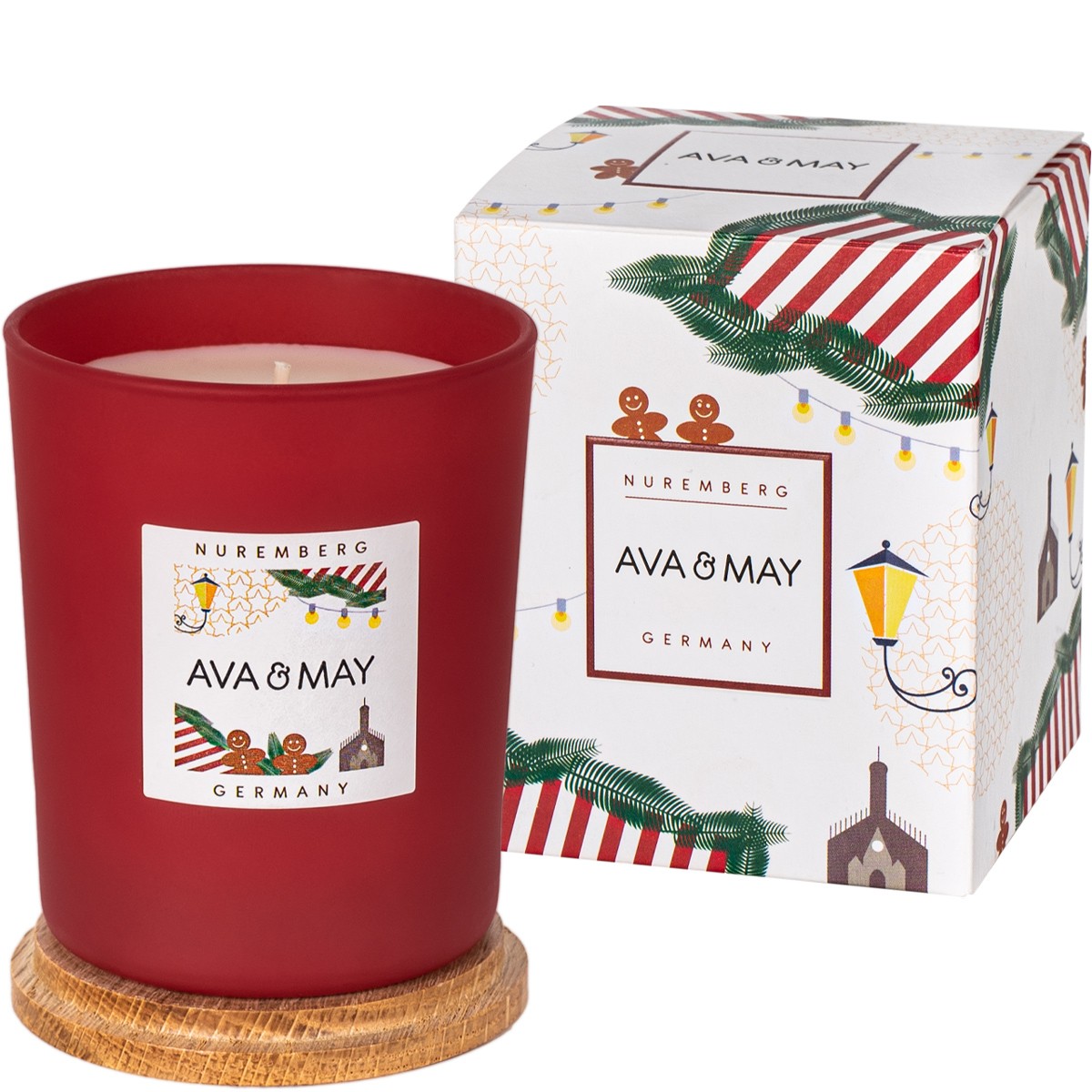 Bougie parfumée - Nuremberg - Cannelle & gingembre - 180 g