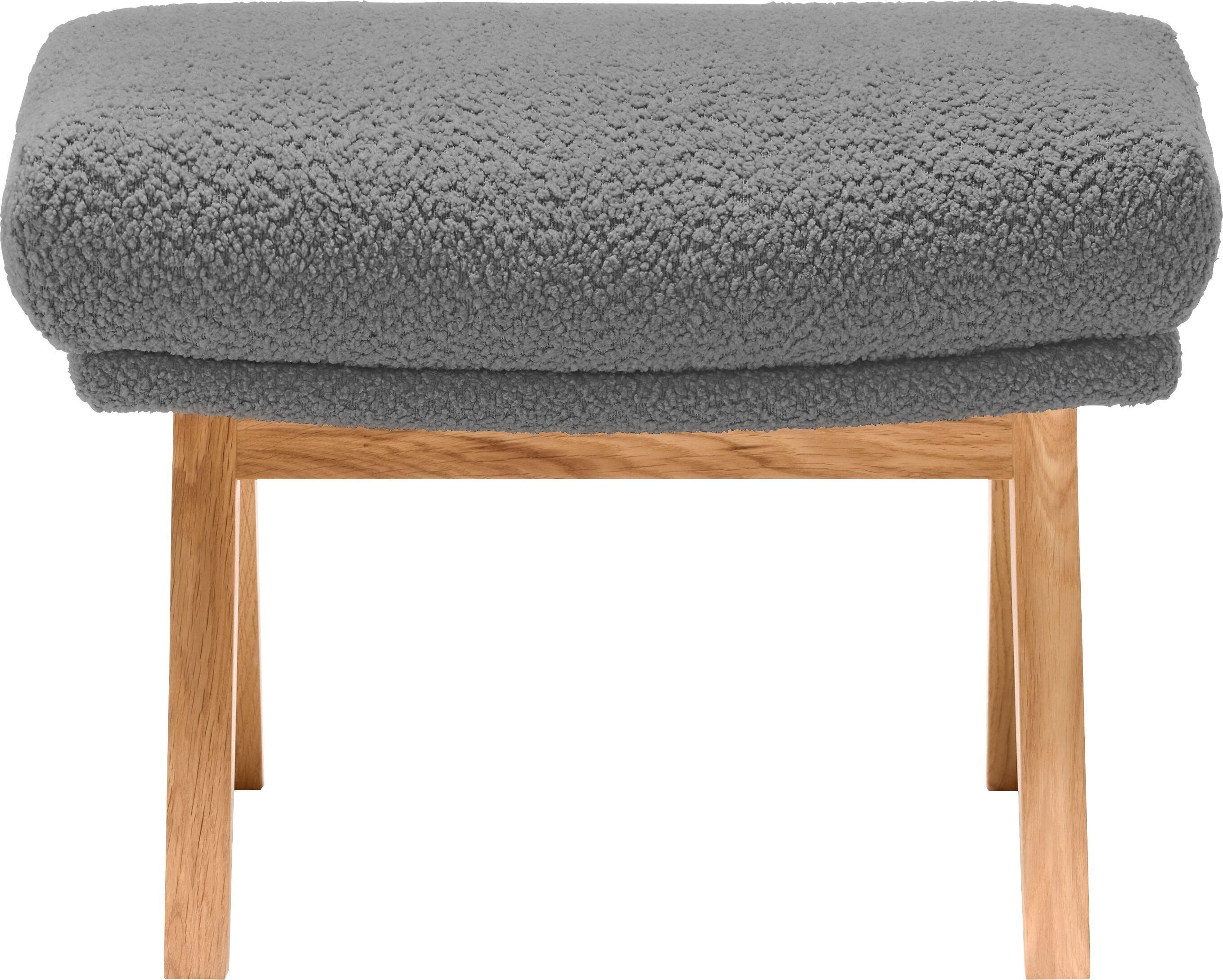 ANDRES Hocker - Grau / B: 51.0 cm x T: 40.0 cm x H: 41.0 cm