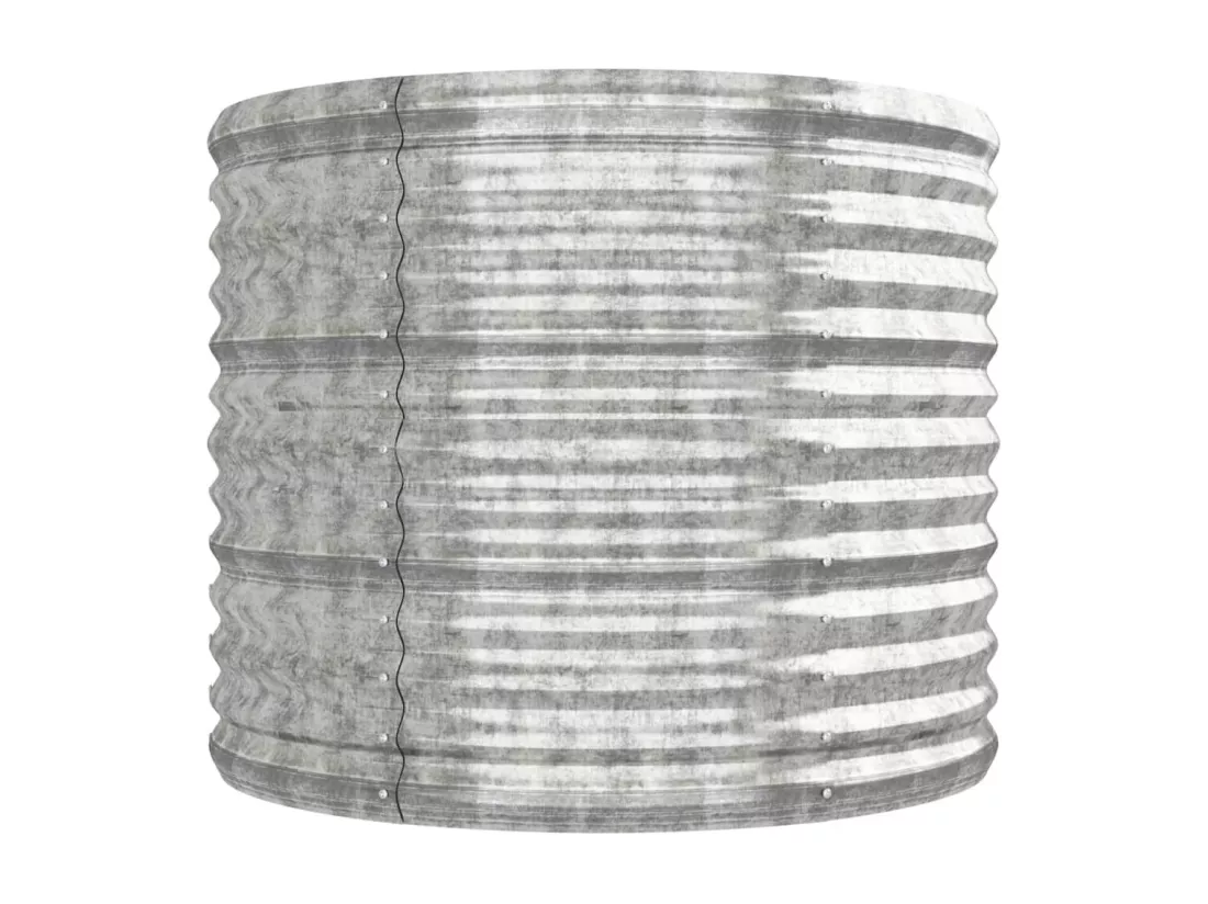Jardinière bac lit surélevé argenté 296 x 80 x 68 cm 02_0039720