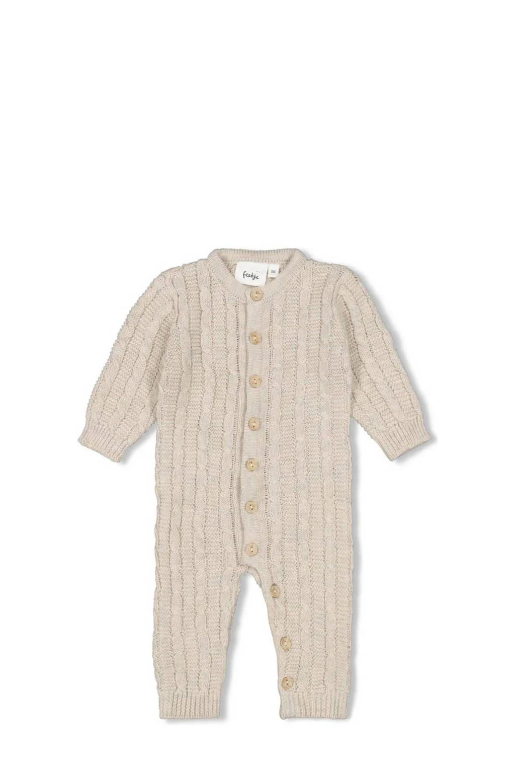 Feetje gebreid boxpak beige