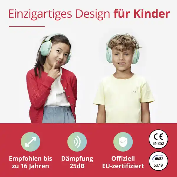 Muffy Kids Ohrenschutz Mint
