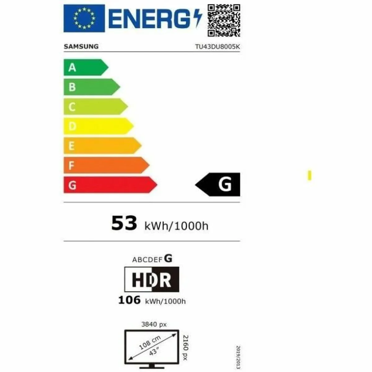 Samsung TU43DU8005KXXC