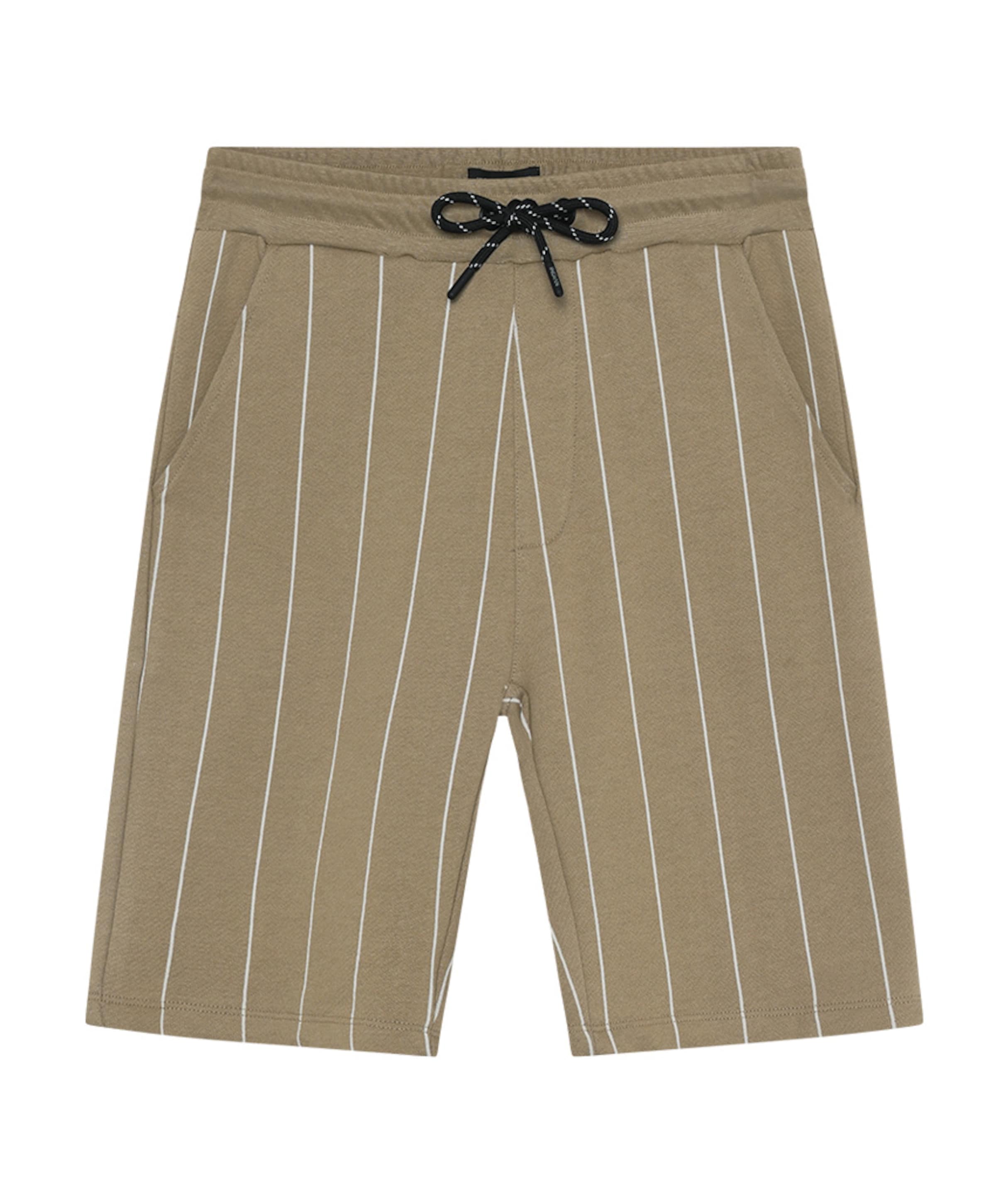 Indian Blue Jeans Jog Shorts Stripe jongens korte broek beige