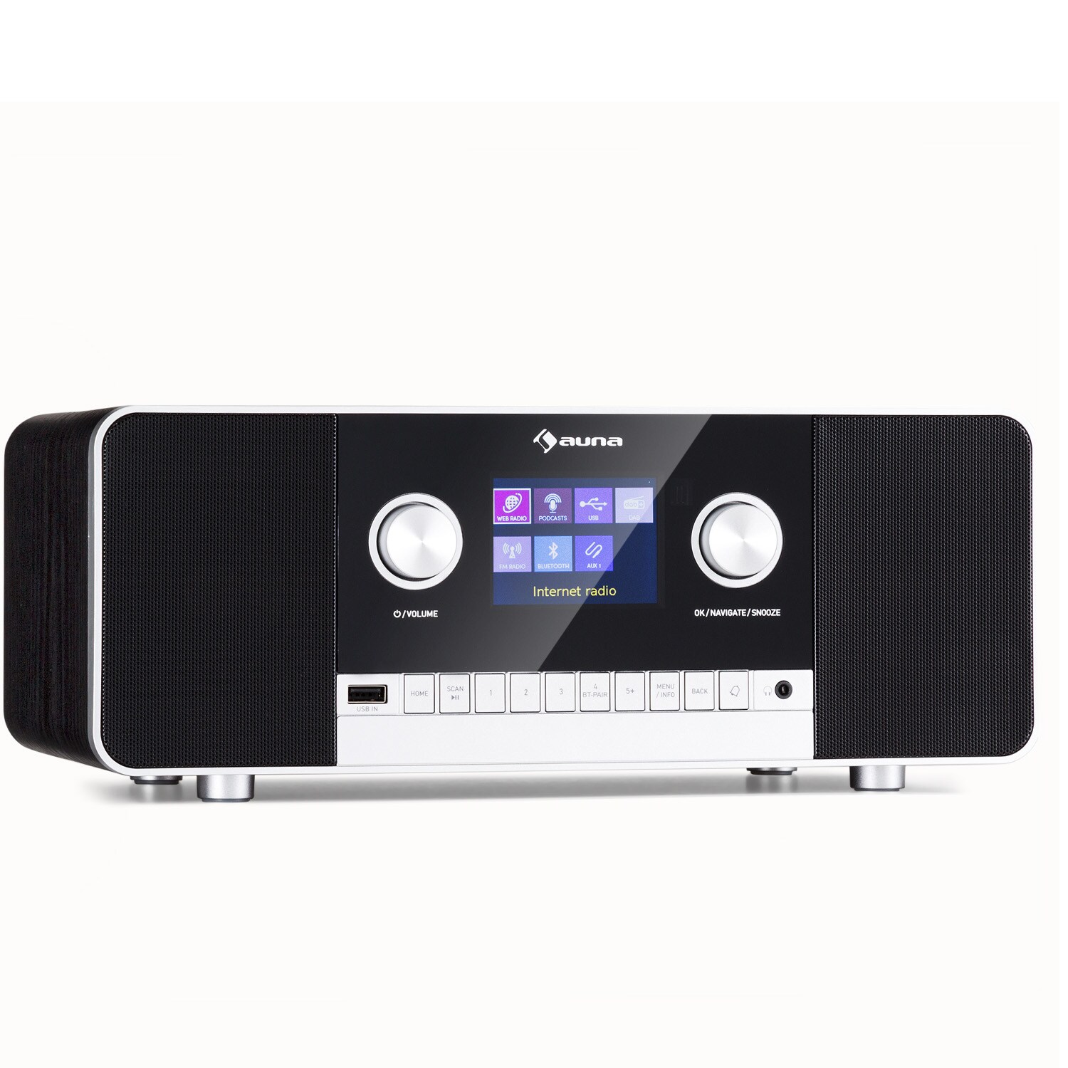 Connect 120 MKII Internetradio Bluetooth WLAN DAB/DAB+ USB AUX Schwarz