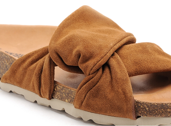 Verbenas mules et sabots plats femme roma marron