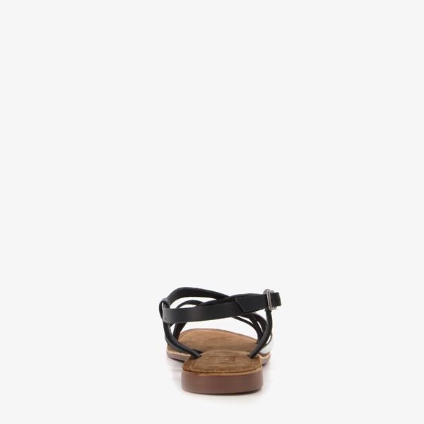 TwoDay dames sandalen zwart/zilver