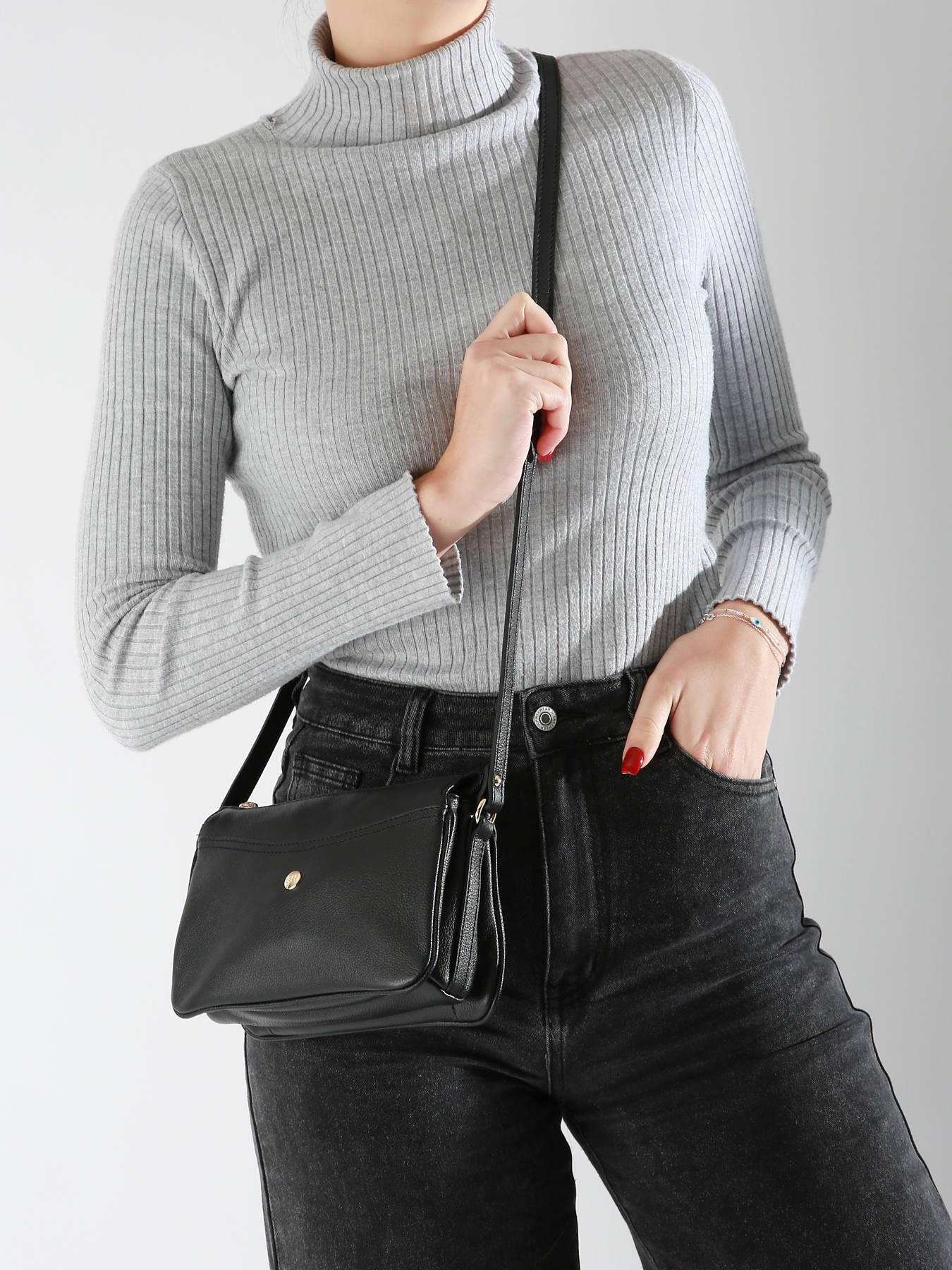 Sac bandoulire Luna cuir HEXAGONA