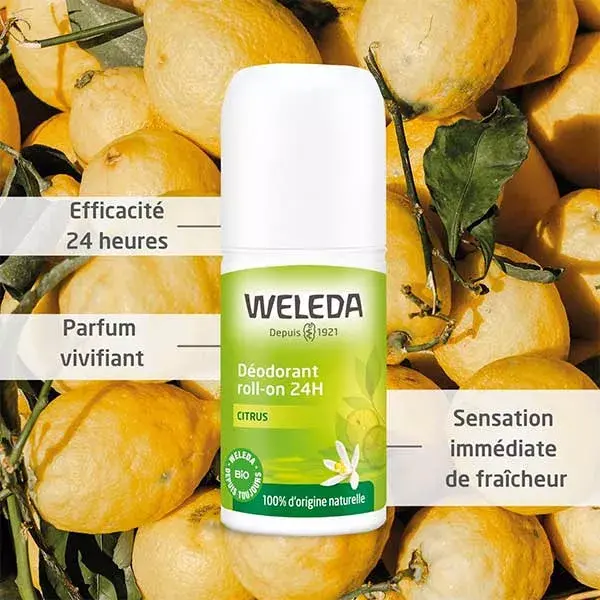 Desodorante Roll-On Orgânico Weleda Citrus 24h, Conjunto com 2 unidades de 50ml
