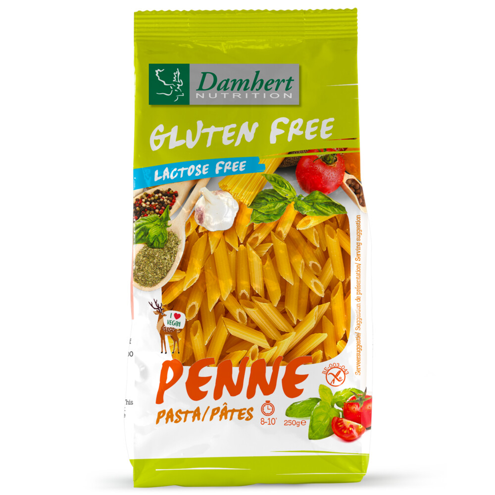 3x Damhert Glutenvrij Pasta Penne 250 gr