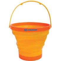 Seau de plage, pliable, orange