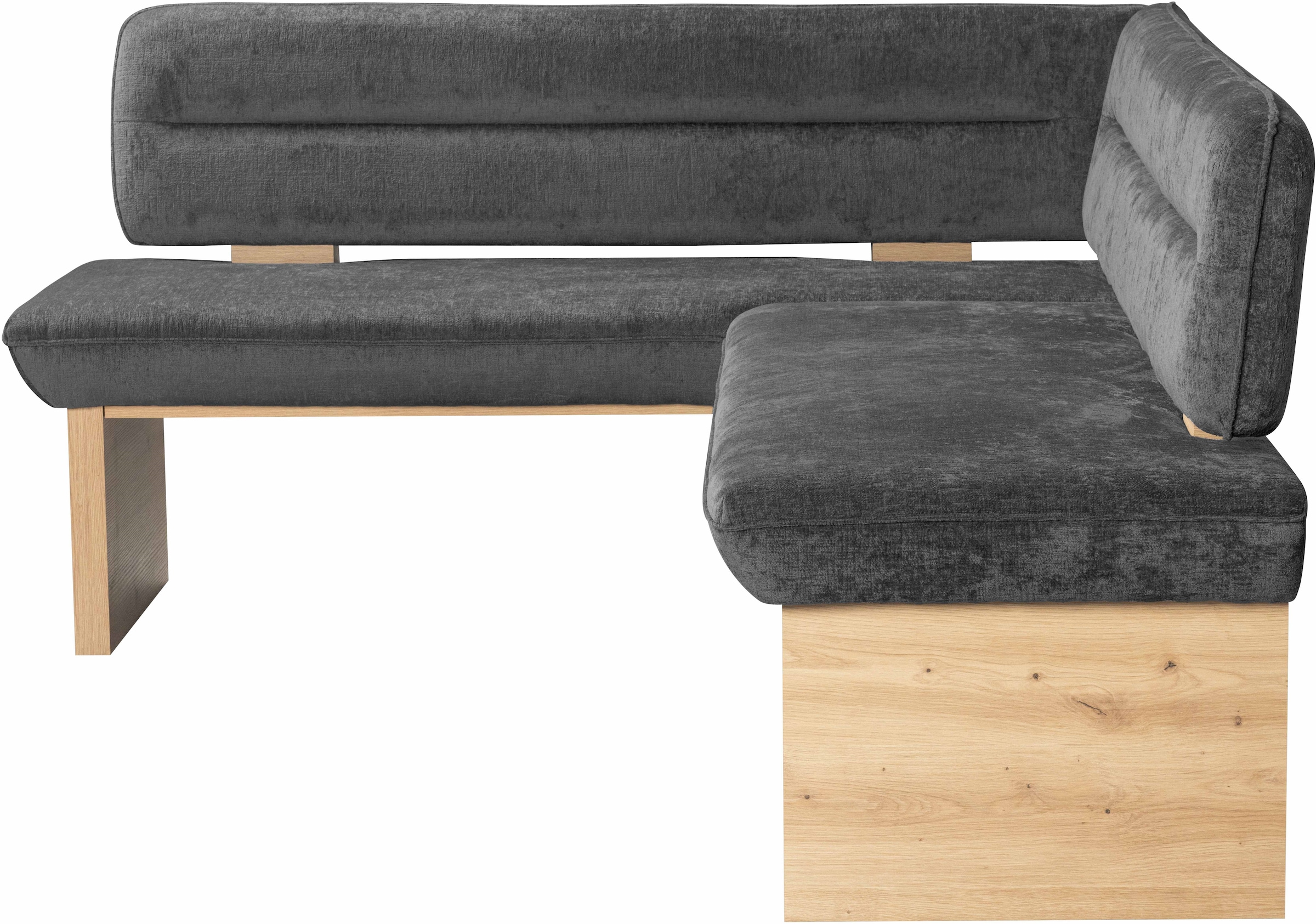 Home affaire Eckbank »Louise Polsterbank, Esszimmerbank, Küchenbank« mit Nosag Wellenfedern im Sitz für mehr Komfort, Breite 212x170 cm