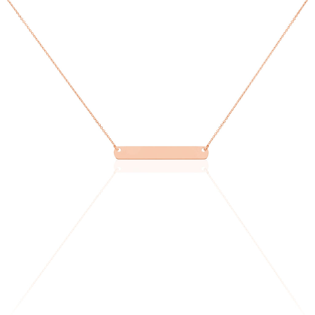 Collier Barrette Gravable Or Rose