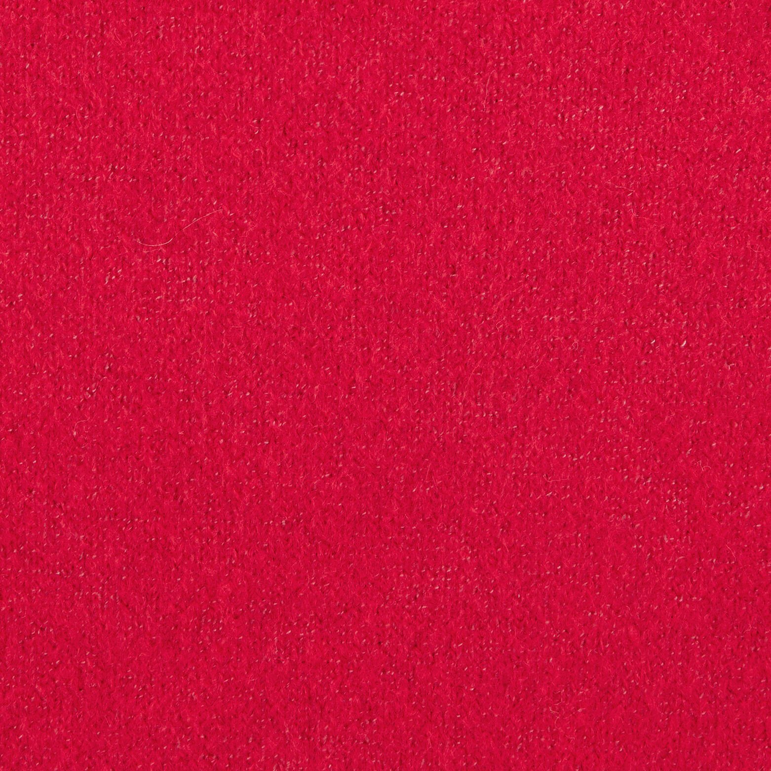 Pull col rond épais Rouge