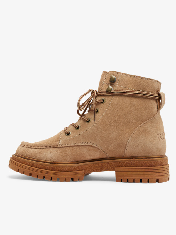 Work It Bottines à lacets Beige Femme
