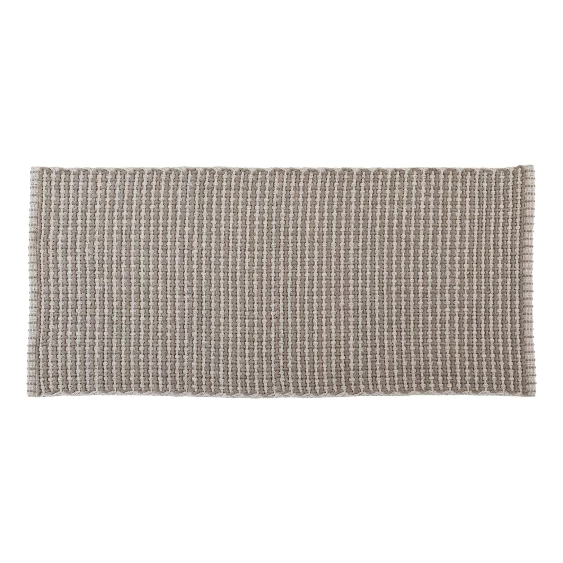 Tapis de salon coton (50 x 120 cm) Mimetisme Taupe
