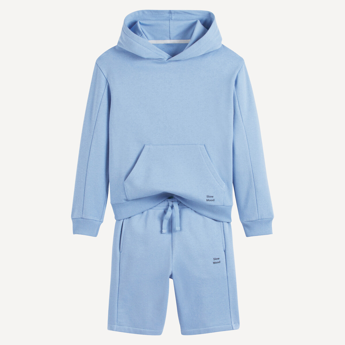 COLEÇÕES LA REDOUTE<br>Moletom com capuz e shorts em fleece