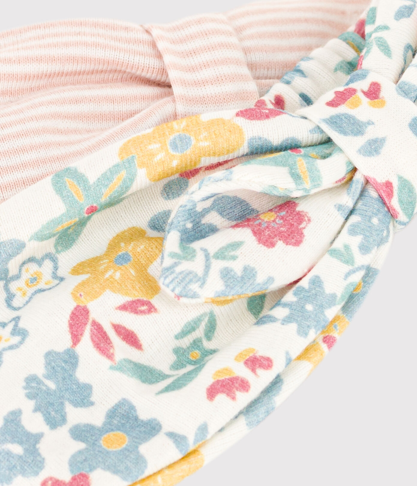 Lot de 2 bandeaux fleurs en coton bébé
