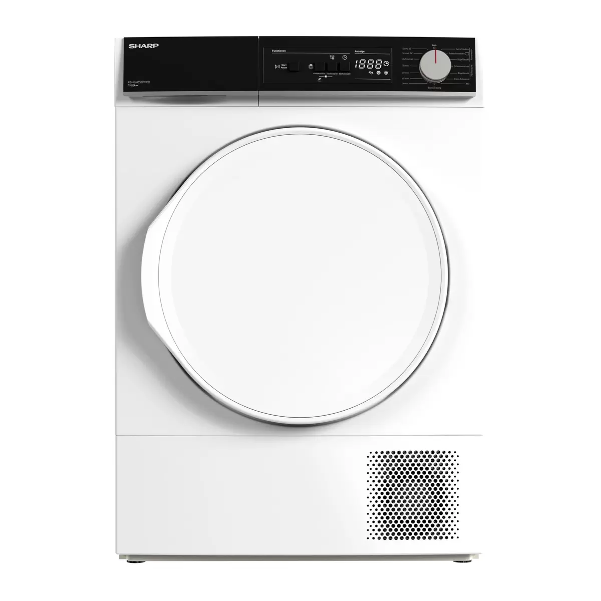 Wäschetrockner 7kg Sharp KD-NHA7S7P1W21-DE weiss