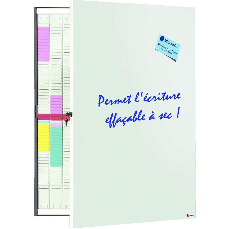 Planning à fiches T multi-usages pliant 2 x 10 colonnes Nobo