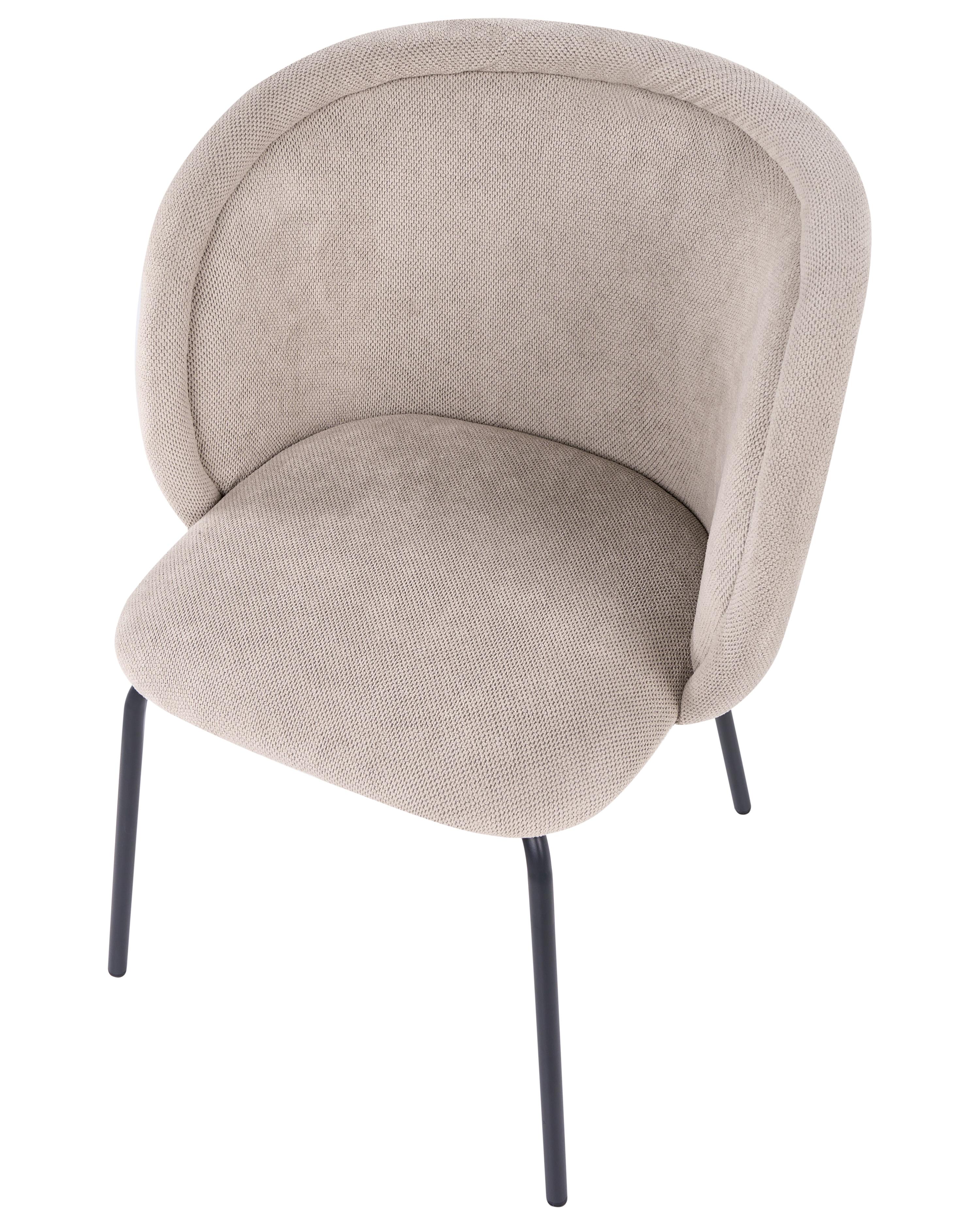 Set van 2 eetkamerstoelen SARASOTA Stof Taupe