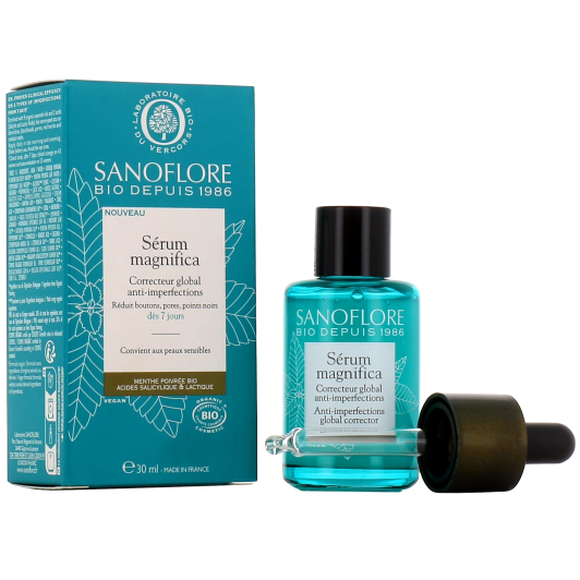 Sanoflore Magnifica sérum anti imperfections - Effet peeling